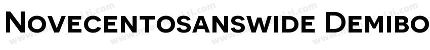 Novecentosanswide Demibold字体转换